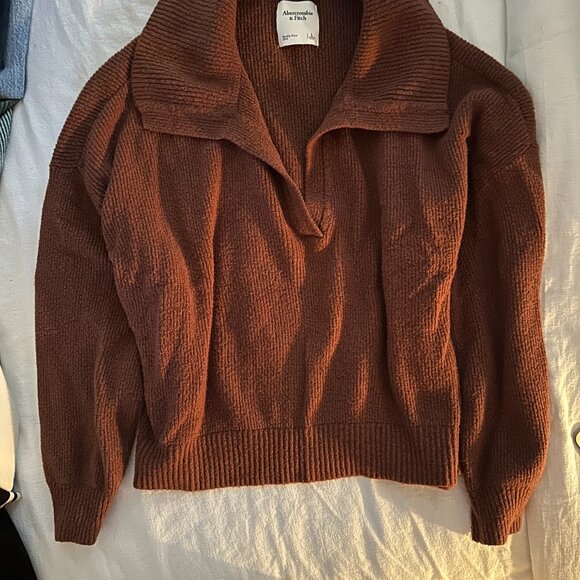 A&F Sweater Polo - Brown L - Picture 2 of 2